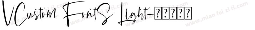 VCustom FontS Light字体转换